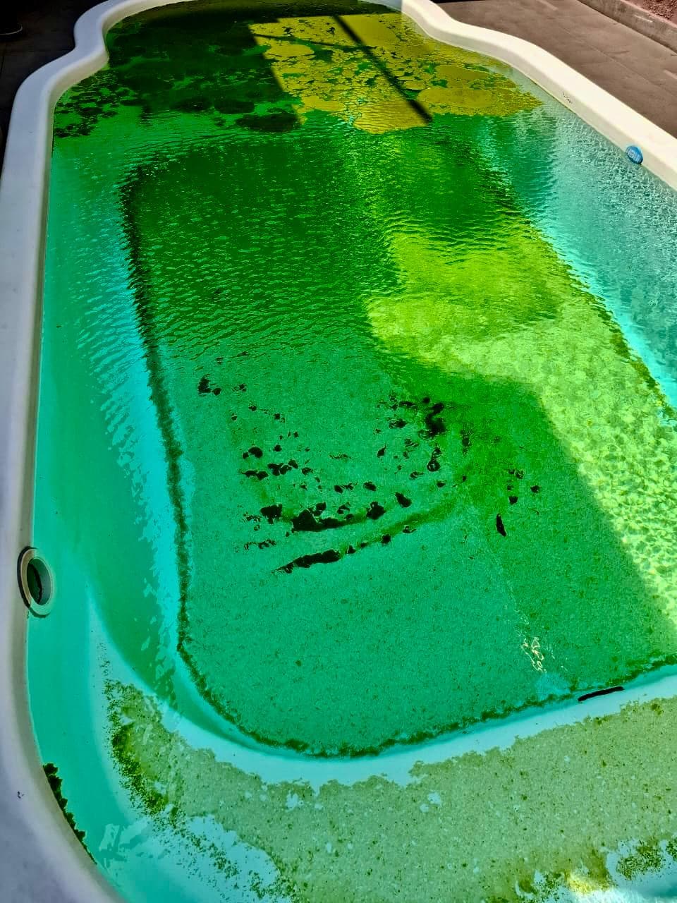 Piscina antes do tratamento